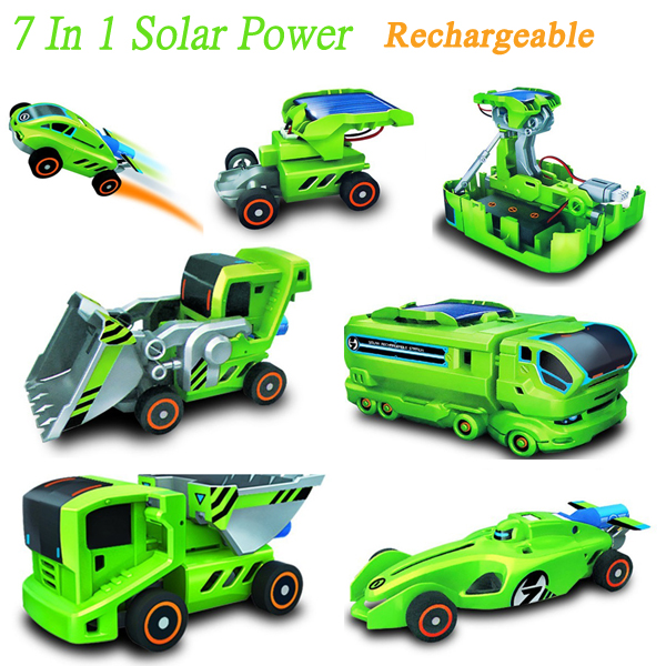 

7 In 1 Rechargeable Solar Power Car Kit Educational Toy